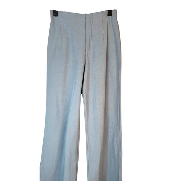 2/$30 ZARA XS Light Blue Wide-Leg Pants Lightweight & Comfortable - Picture 9 of 14